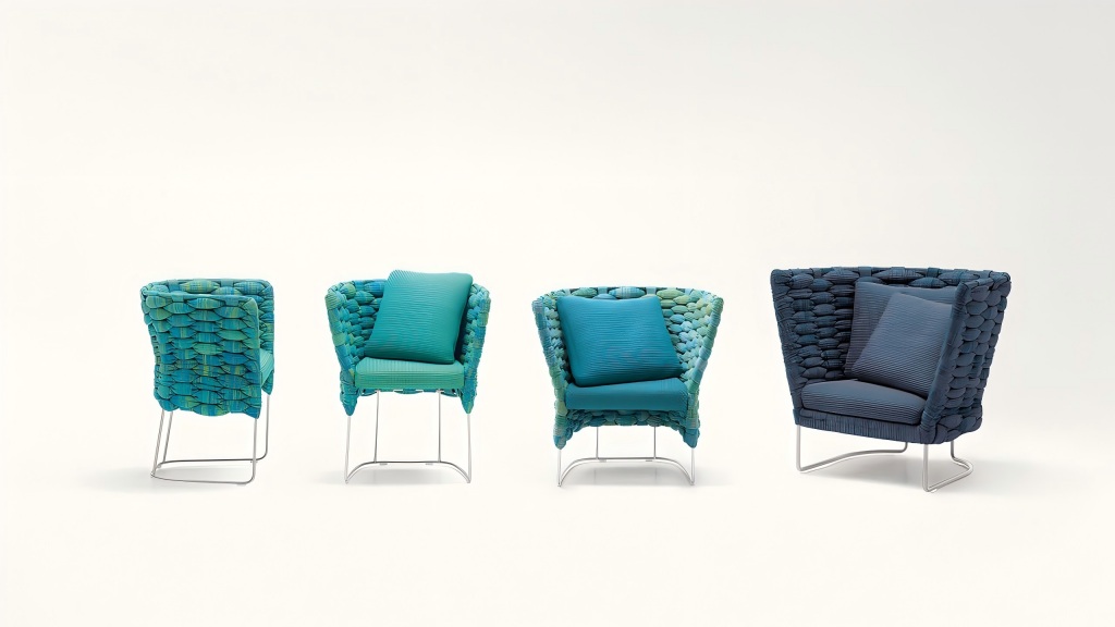 Resort-Grade Rope Lounge Chair: Italian-Designed & Salt-Proof Aluminum Frame